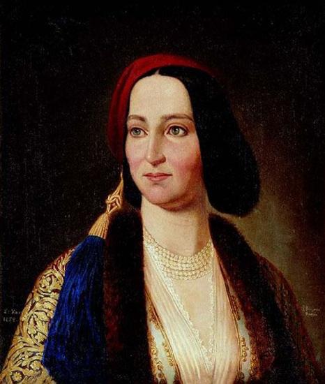 unknow artist Queen Amalia. Sweden oil painting art